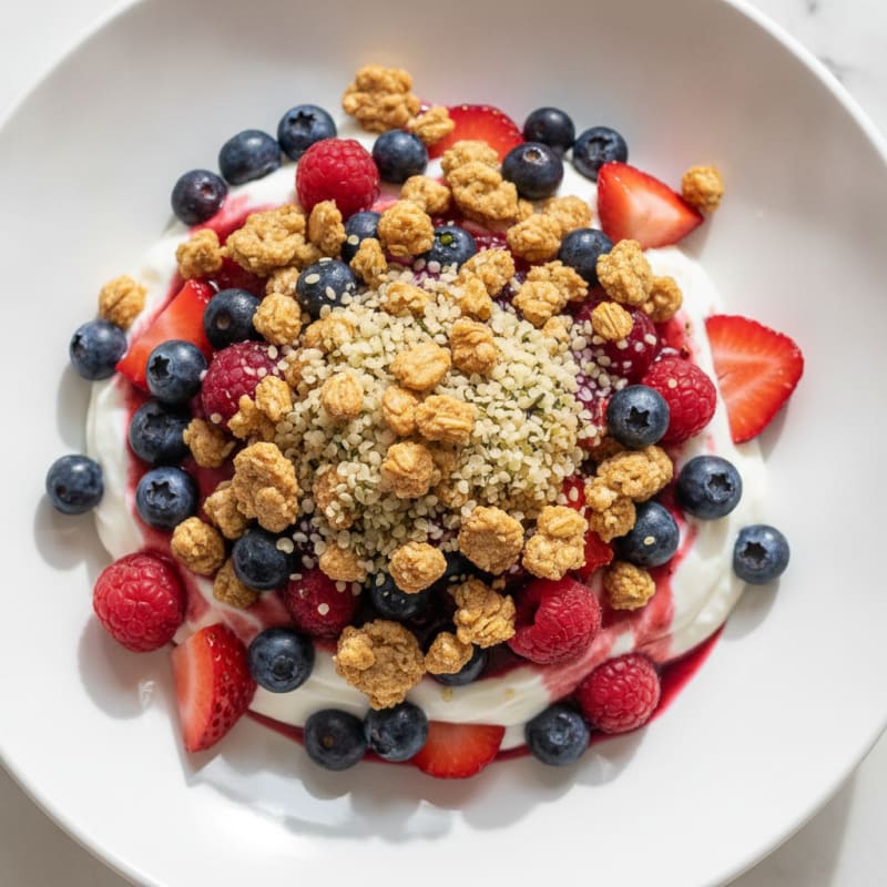 Creamy Greek Yogurt Parfait with Mixed Berries