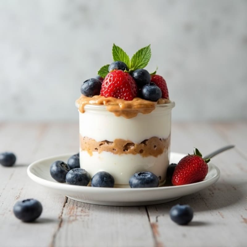 Creamy Greek Yogurt Protein Parfait with Almond Butter