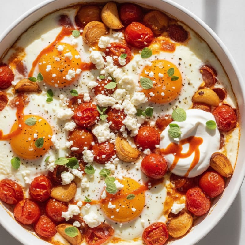 Baked Eggs with Roasted Tomatoes