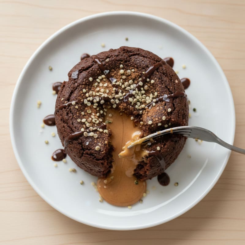 Chocolate Peanut Butter Mug Cake