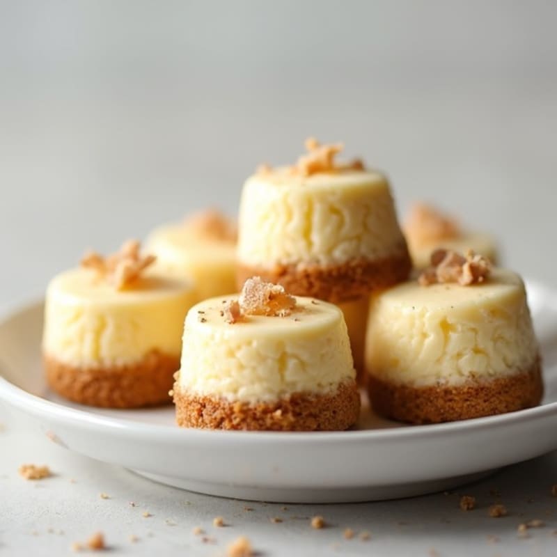 Creamy No-Sugar Vanilla Bean Cheesecake Bites