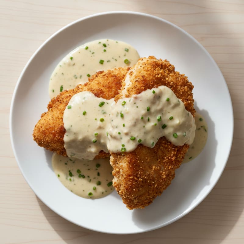 Buttermilk Fried Chicken with Creamy Gravy