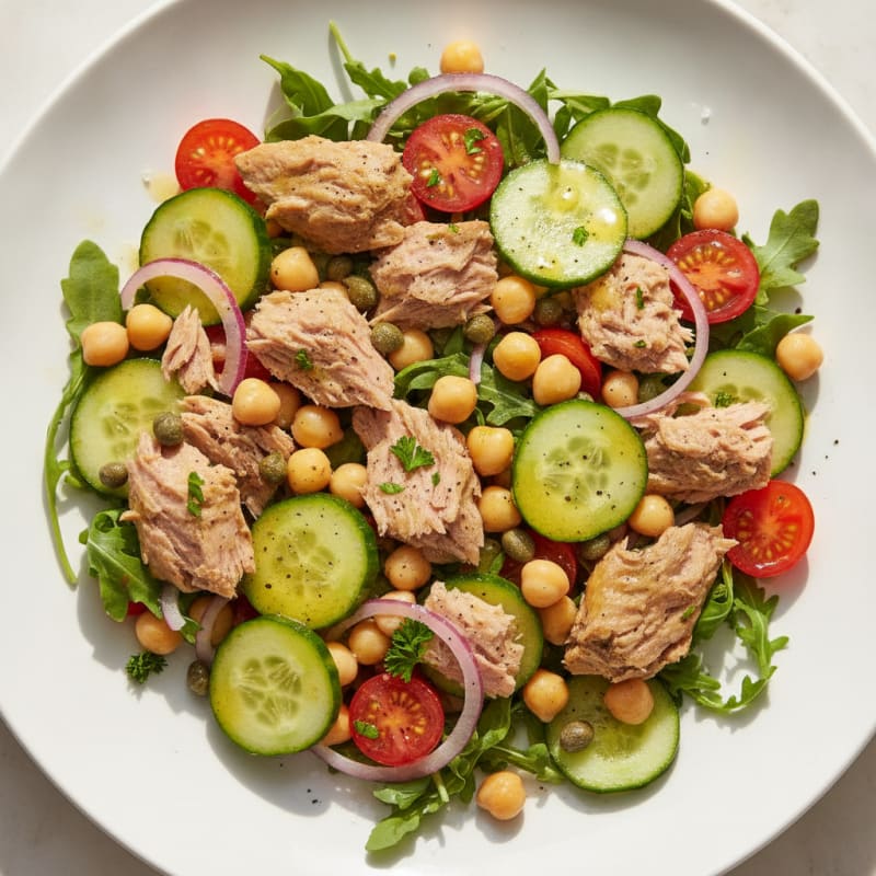 Mediterranean Tuna Salad with Capers
