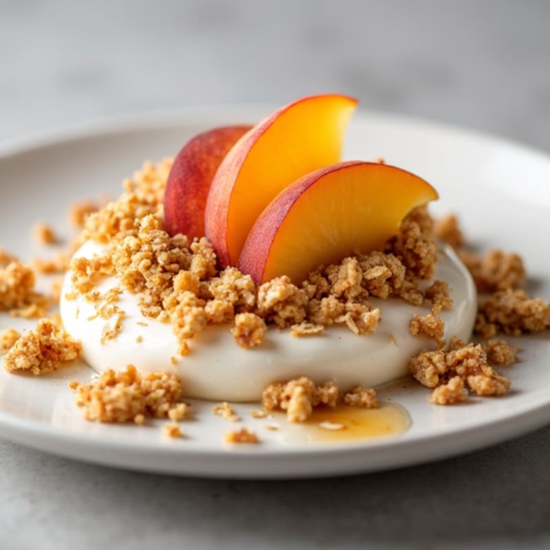 Fresh Peach Oatmeal Crumble