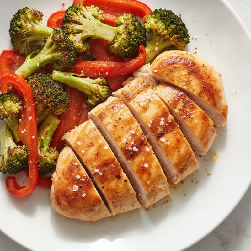 Pan-Seared Chicken with Roasted Vegetables