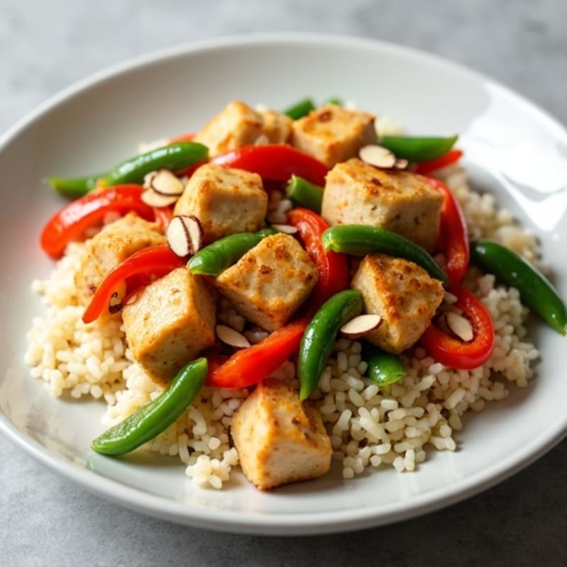 Cauliflower Rice Chicken Stir-Fry