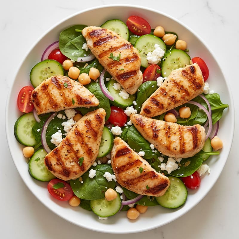 Mediterranean Chickpea Salad with Lemon-Herb Dressing