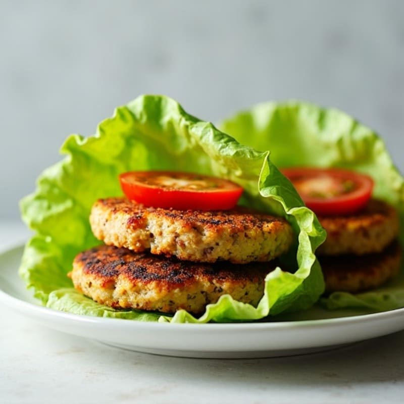 Crispy Veggie Burger Lettuce Wraps