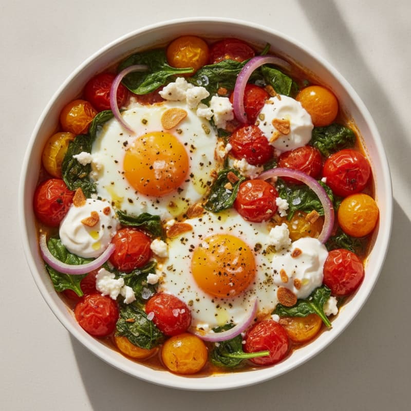 Baked Eggs with Roasted Tomatoes