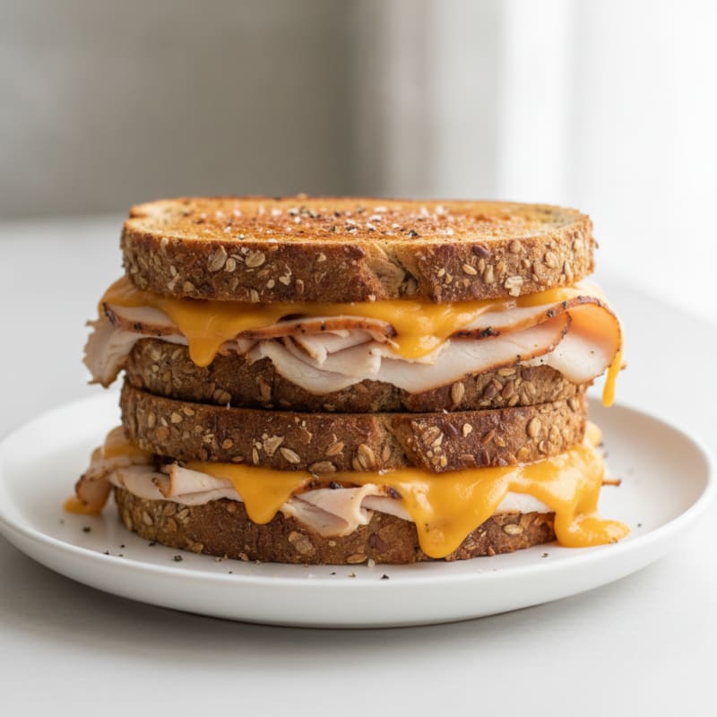 Triple-Decker Turkey and Sharp Cheddar Melt