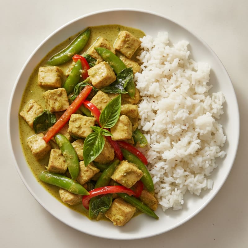Thai Green Curry Chicken with Jasmine Rice