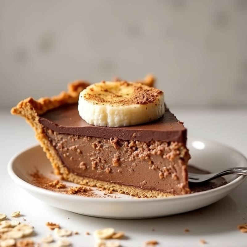Healthy Peanut Butter Chocolate Protein Pie