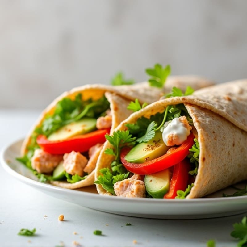 Fresh Spicy Tuna Wraps