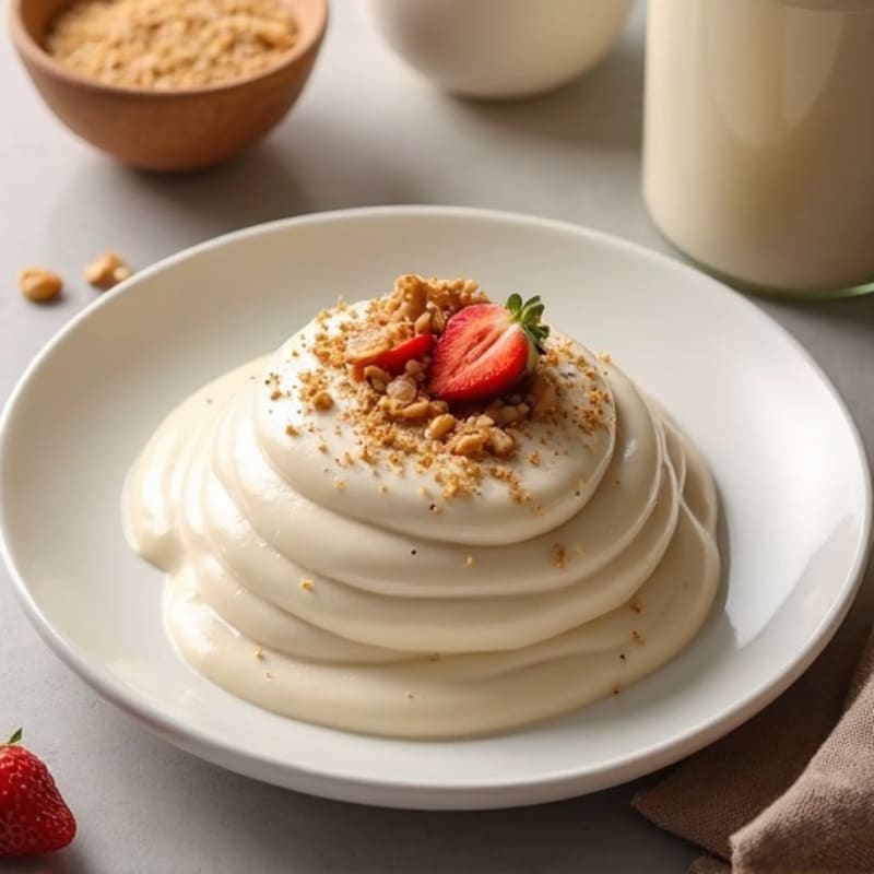 Creamy Vegan Protein Pudding with Chia and Almond Butter