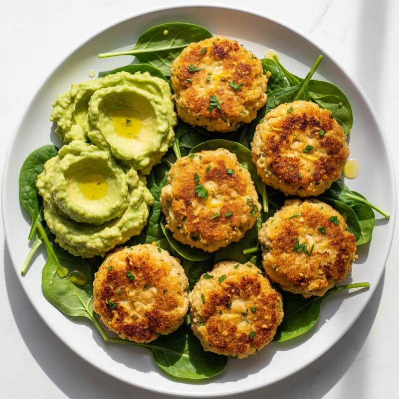 Crispy Zesty Lemon-Herb Chickpea Bites