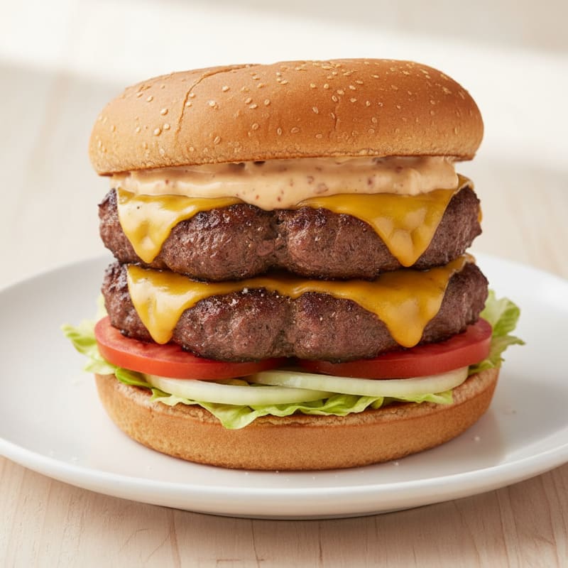 Classic Double Cheeseburger with Special Sauce