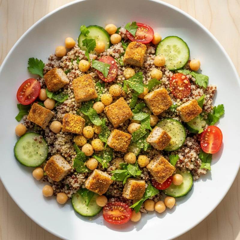 Mediterranean Chickpea and Quinoa Salad