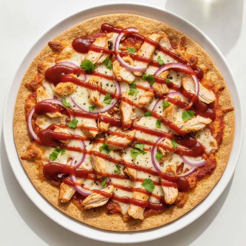 High-Protein BBQ Chicken Pizza