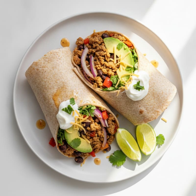 Tex-Mex Veggie Mince Wraps