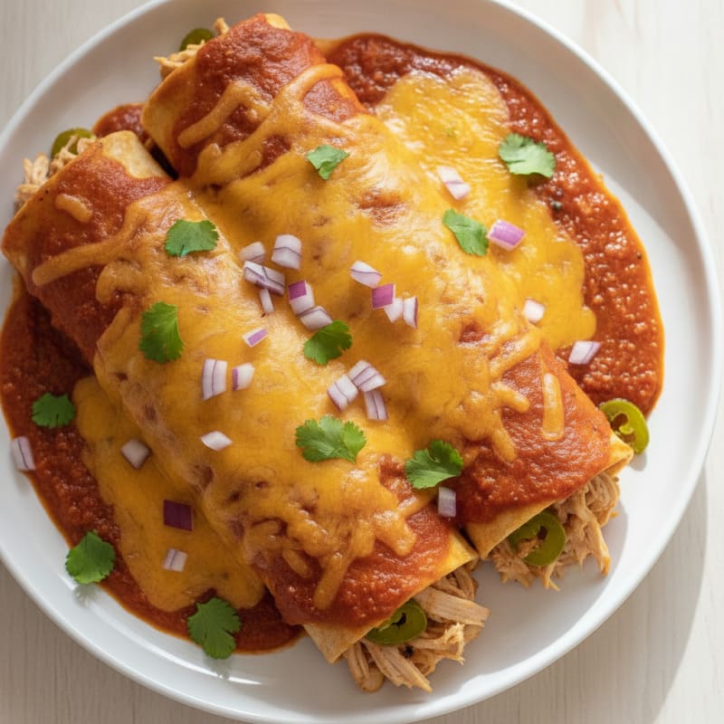 Chicken and Cheese Enchiladas