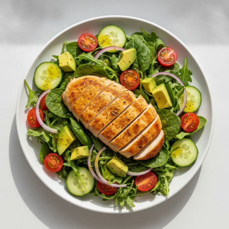 Garden Greens with Lemon-Herb Vinaigrette