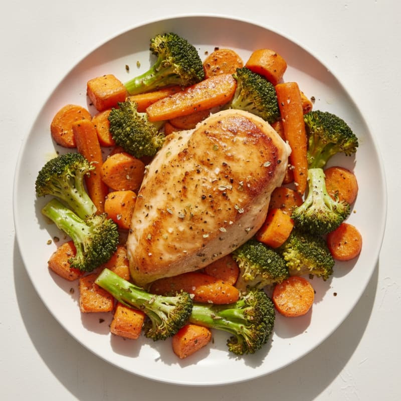 Lemon Herb Roasted Chicken with Vegetables