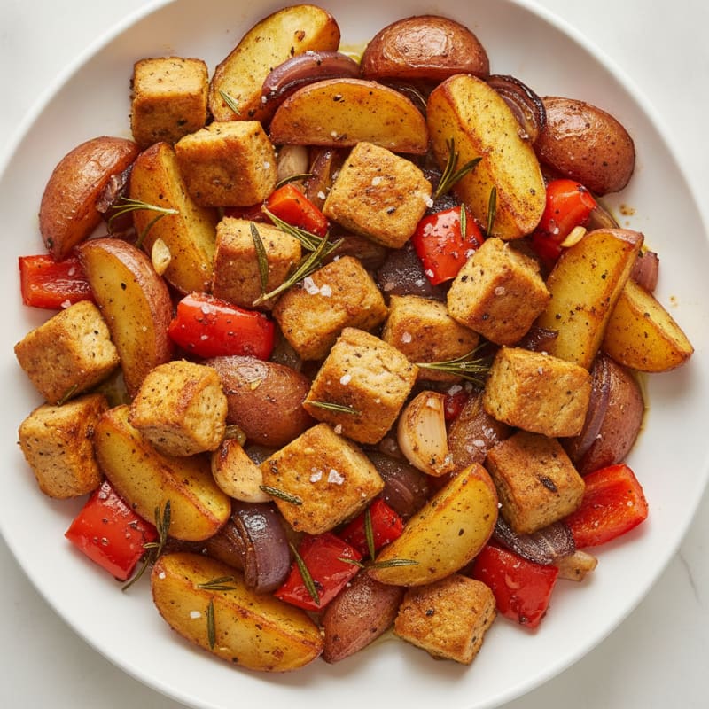 Herb-Roasted Seitan and Potato Medley