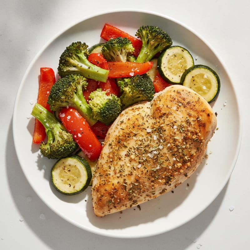 Herb-Crusted Chicken with Roasted Vegetables