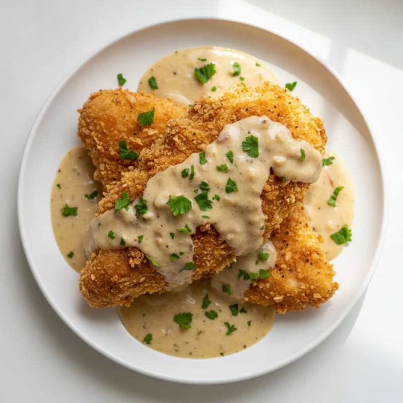 Buttermilk Fried Chicken with Creamy Gravy