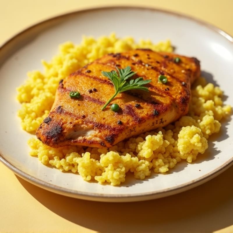 Turmeric-Spiced Chicken with Cauliflower Rice