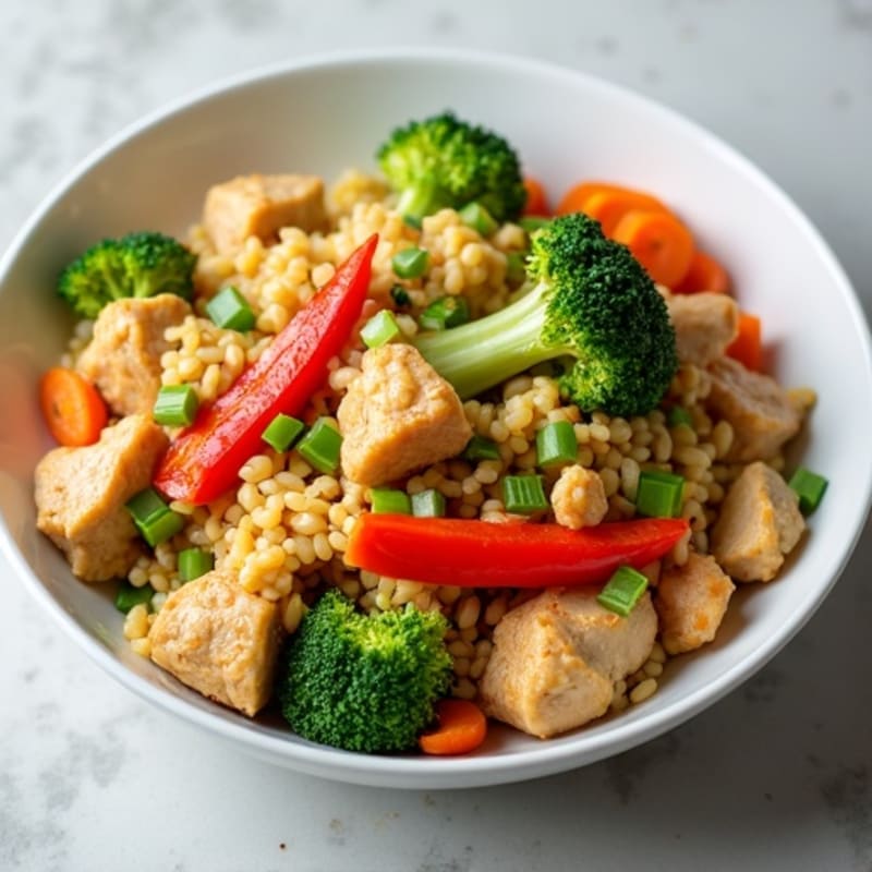 Cauliflower Rice Chicken Stir-Fry