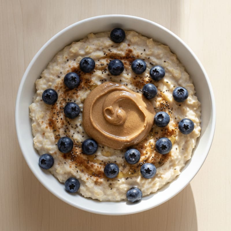 Creamy Vanilla Berry Protein Oatmeal