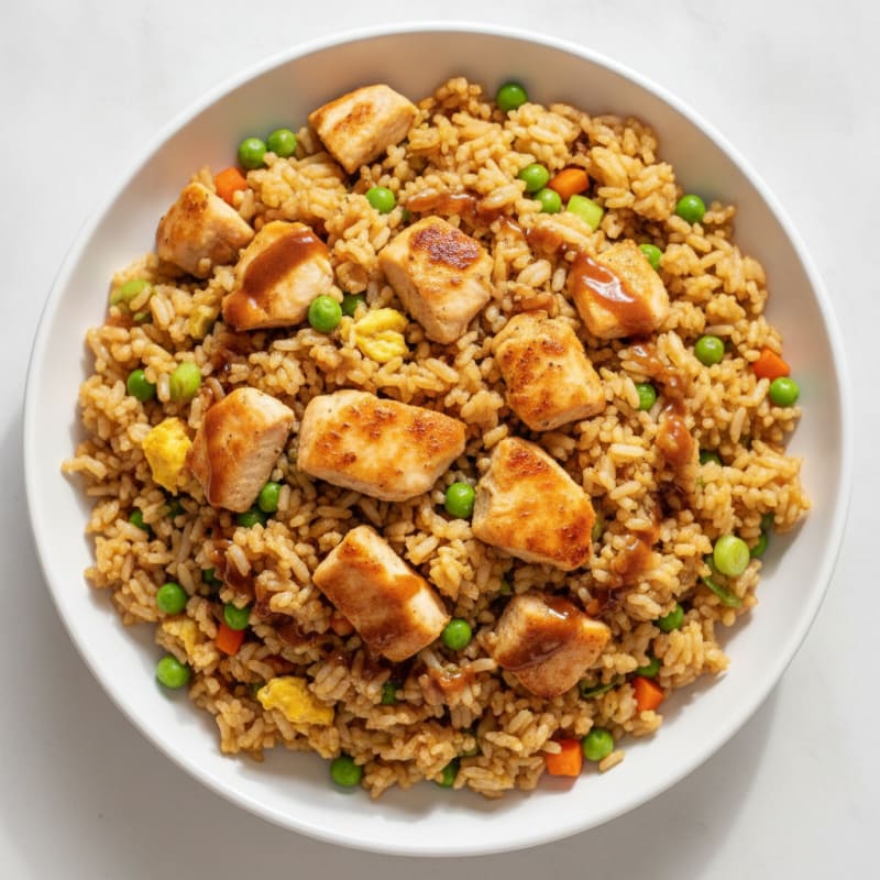 Classic Savory Chicken and Egg Fried Rice
