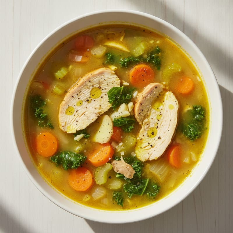 Turmeric Chicken and Vegetable Soup