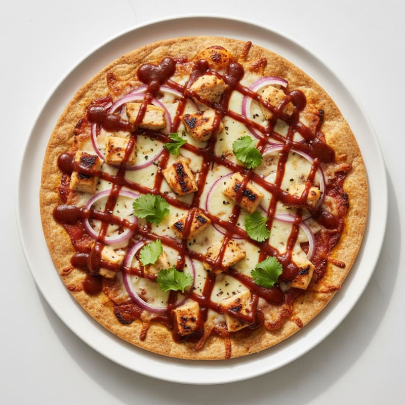 Crispy BBQ Chicken and Red Onion Pizza