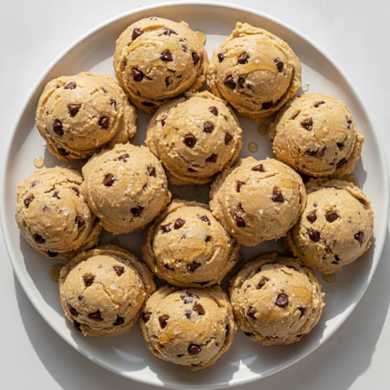 No-Bake Chocolate Chip Protein Cookie Dough Bites