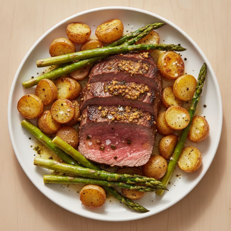Garlic Herb Roasted Beef Tenderloin