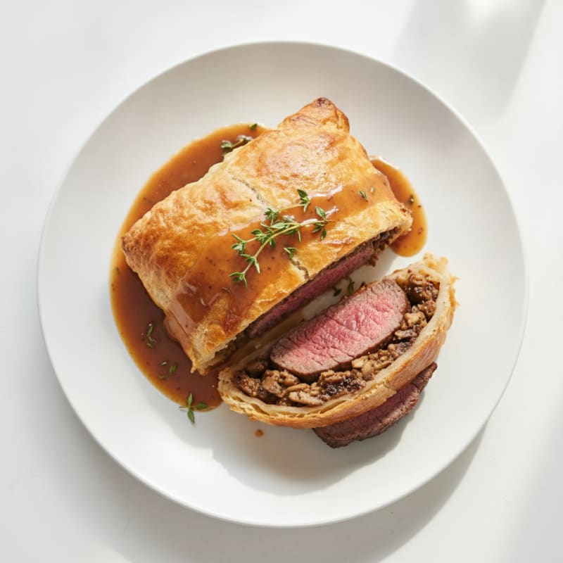 Classic Beef Wellington with Mushroom Duxelles