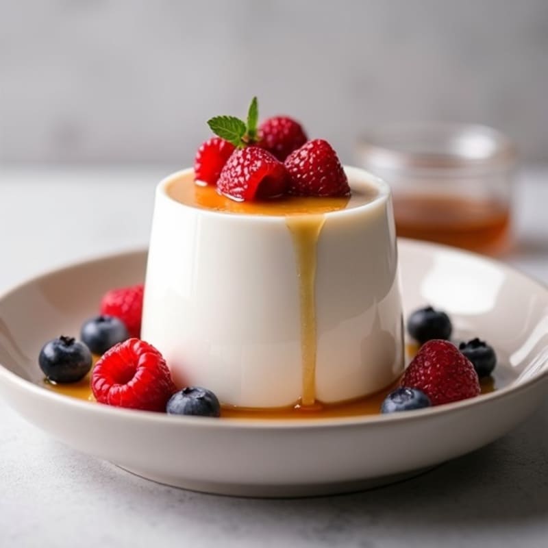 Silky Greek Yogurt Protein Mousse with Fresh Berries
