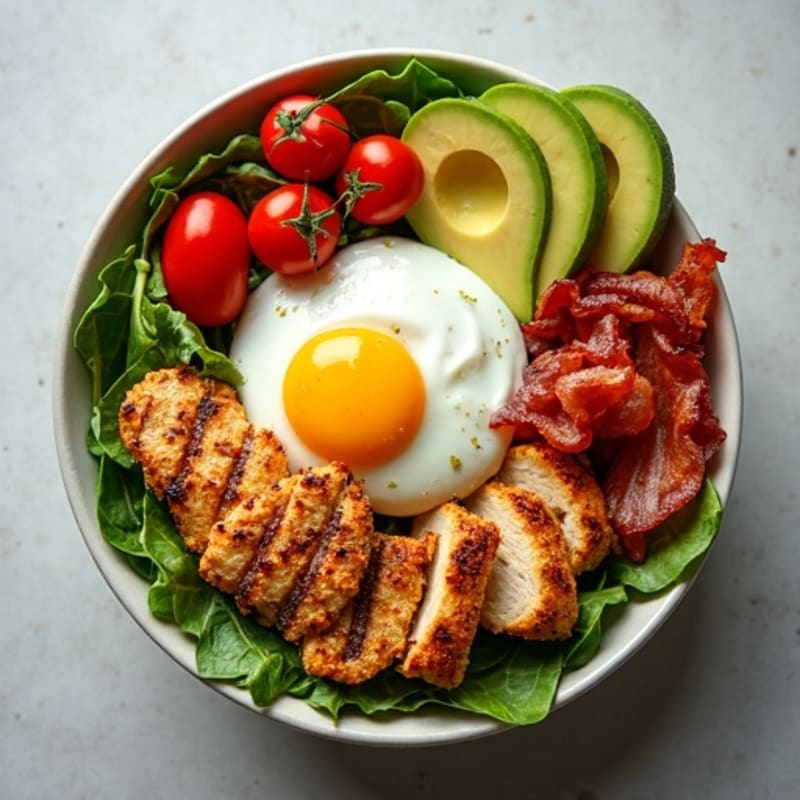 Crispy Bacon and Avocado BLT Protein Bowl