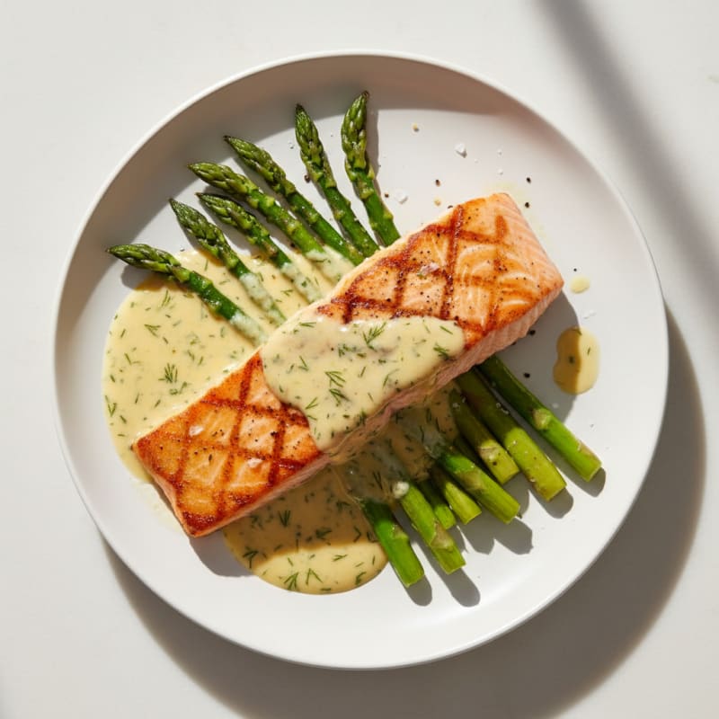 Pan-Seared Salmon with Lemon-Dill Sauce