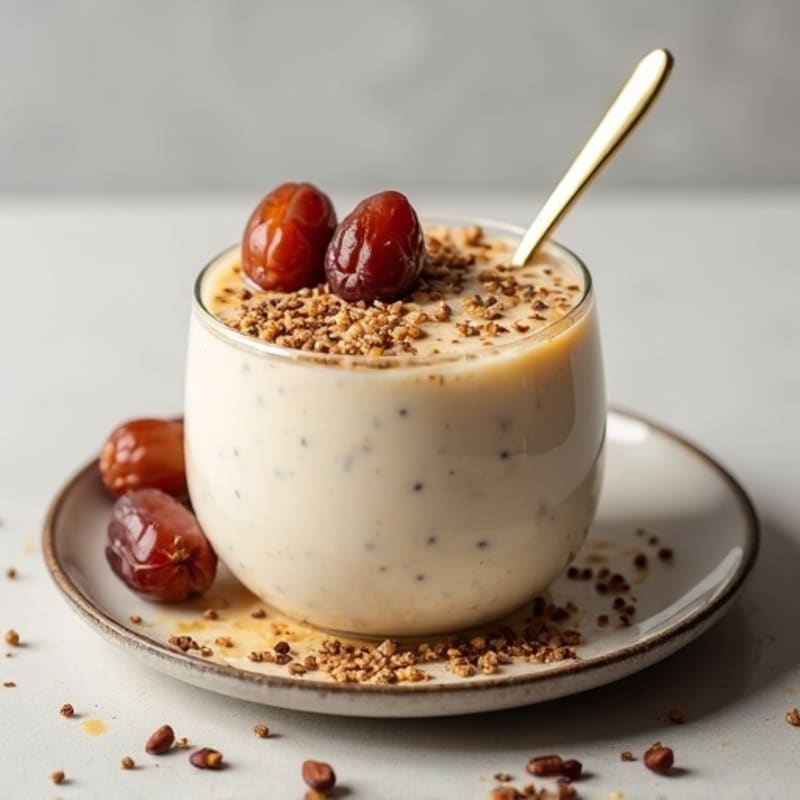 Creamy Toffee Date Protein Chia Pudding