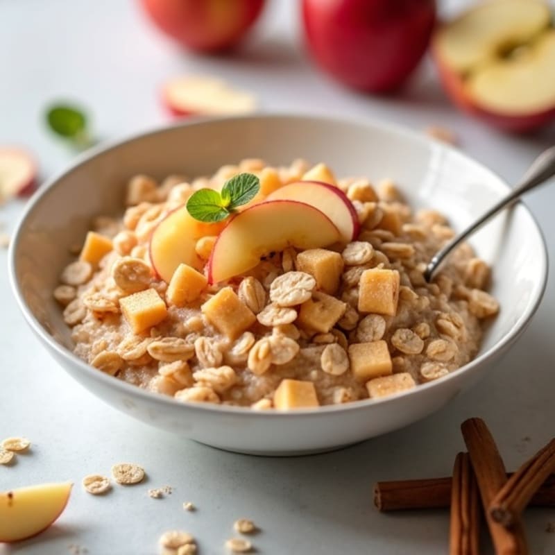 Protein-Packed Cinnamon Apple Oatmeal Bowl