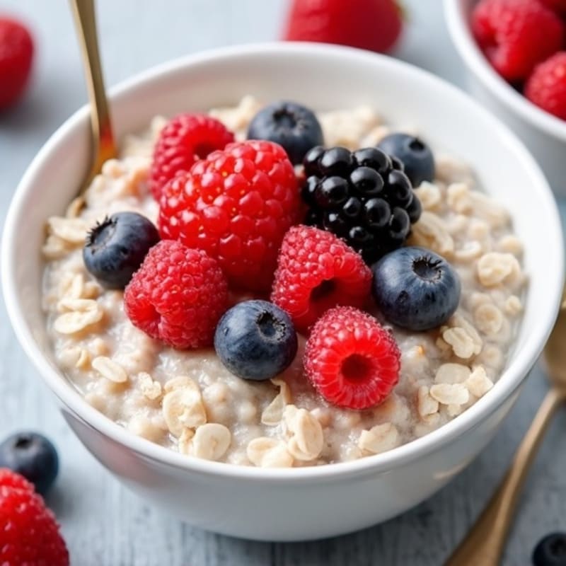 Protein-Packed Vanilla Berry Overnight Oats