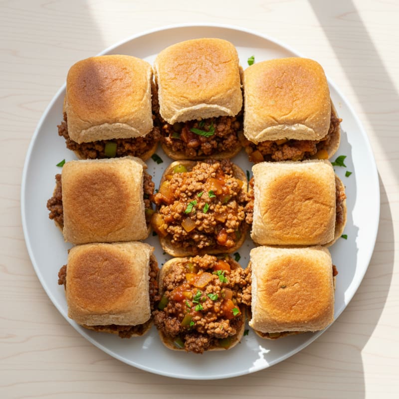 Sweet and Tangy Sloppy Joe Sliders