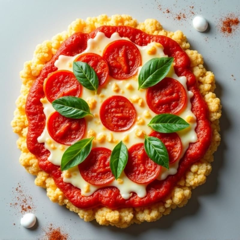 Cauliflower Crust Pizza with Turkey Pepperoni