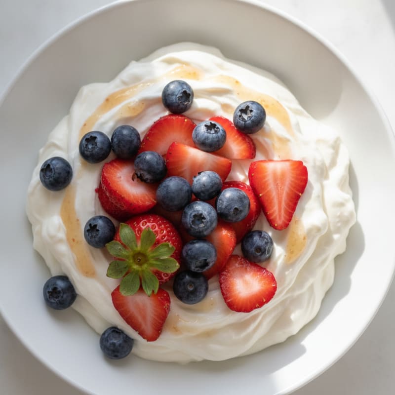 Vanilla Protein Yogurt with Fresh Berries