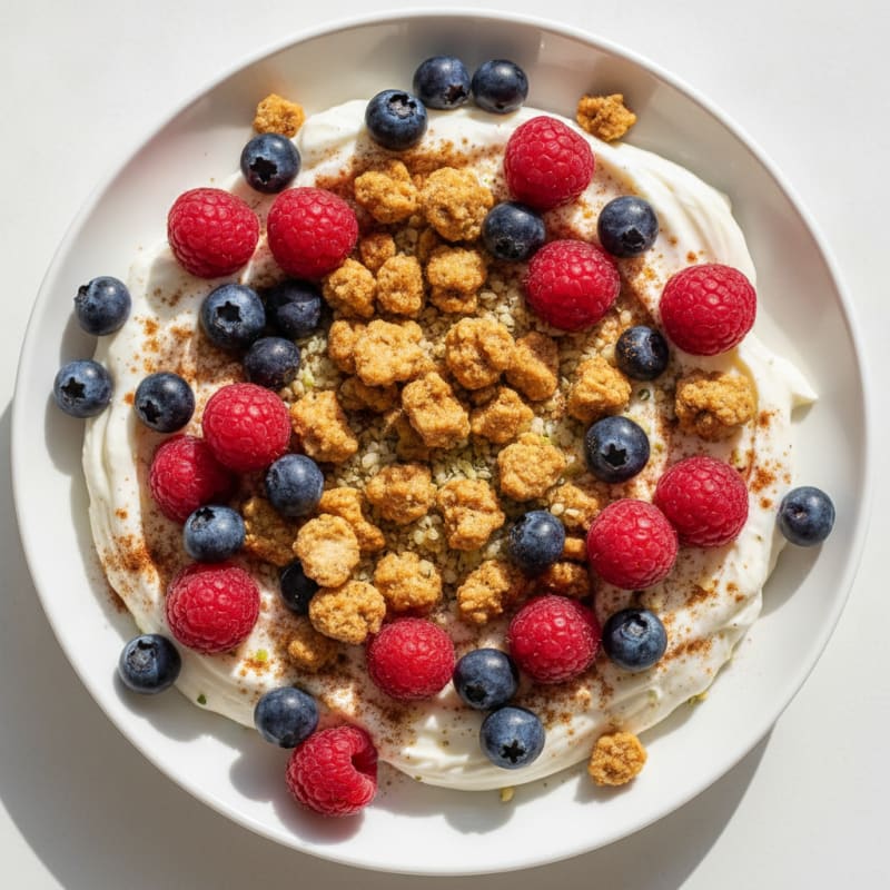 Mixed Berry Yogurt Granola Bowl