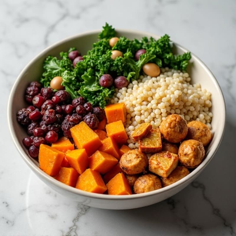 Roasted Chickpea and Sweet Potato Buddha Bowl with Creamy Tahini Dressing