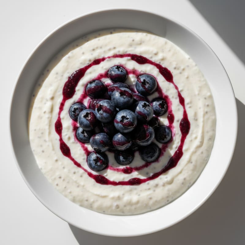 Silky Greek Yogurt Protein Pudding with Berries
